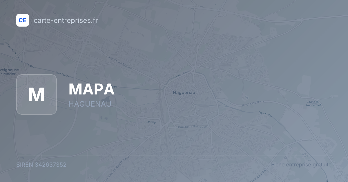 MAPA — 342637352 — fiche entreprise