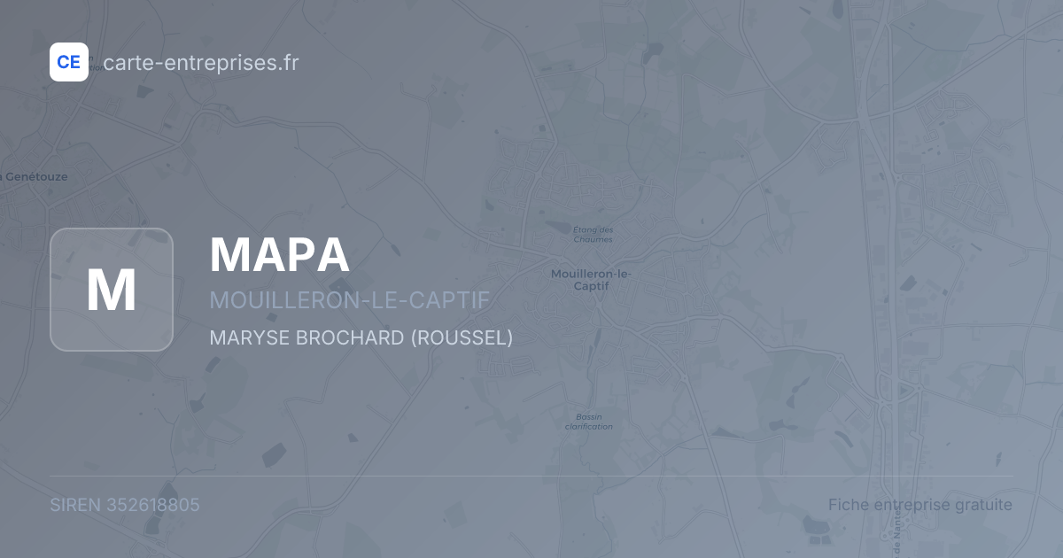 MAPA — 352618805 — fiche entreprise