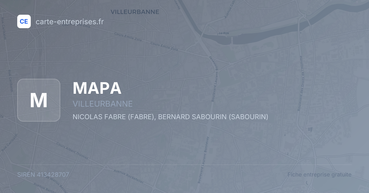 MAPA — 413428707 — fiche entreprise