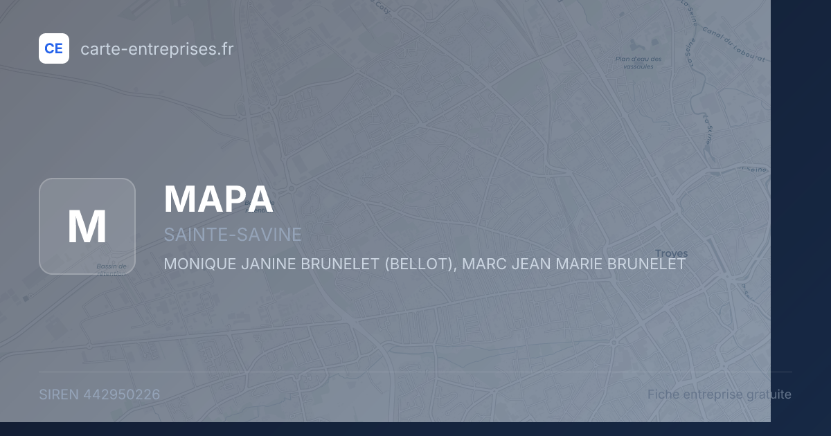MAPA — 442950226 — fiche entreprise