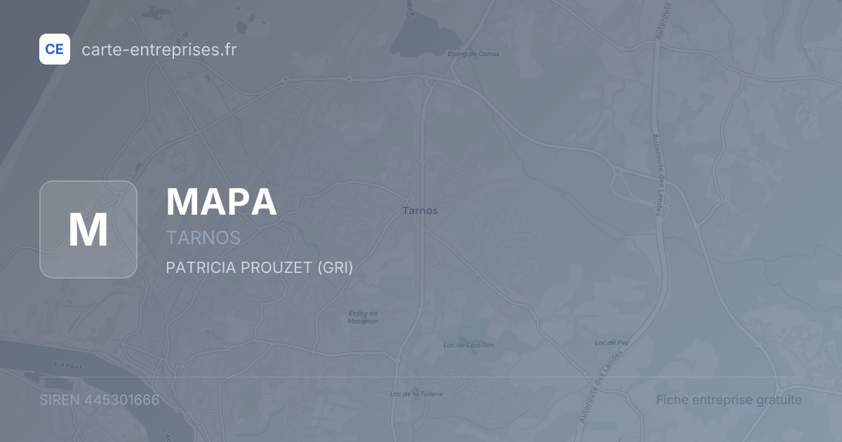 MAPA — 445301666 — fiche entreprise