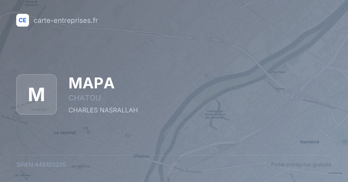 MAPA — 448103325 — fiche entreprise