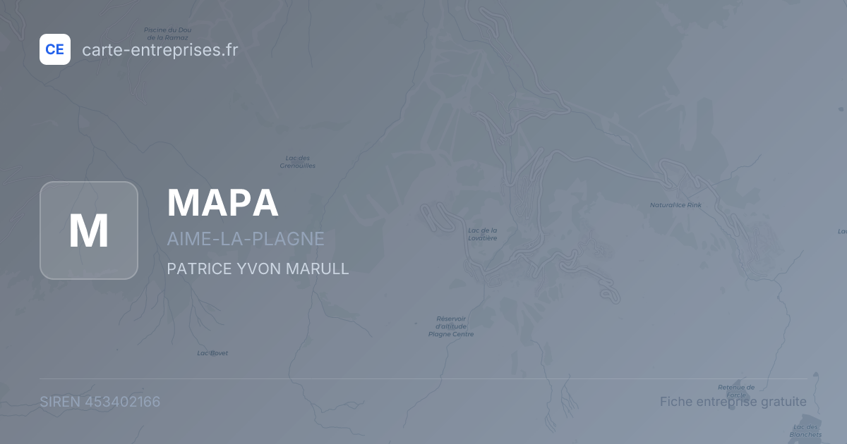 MAPA — 453402166 — fiche entreprise