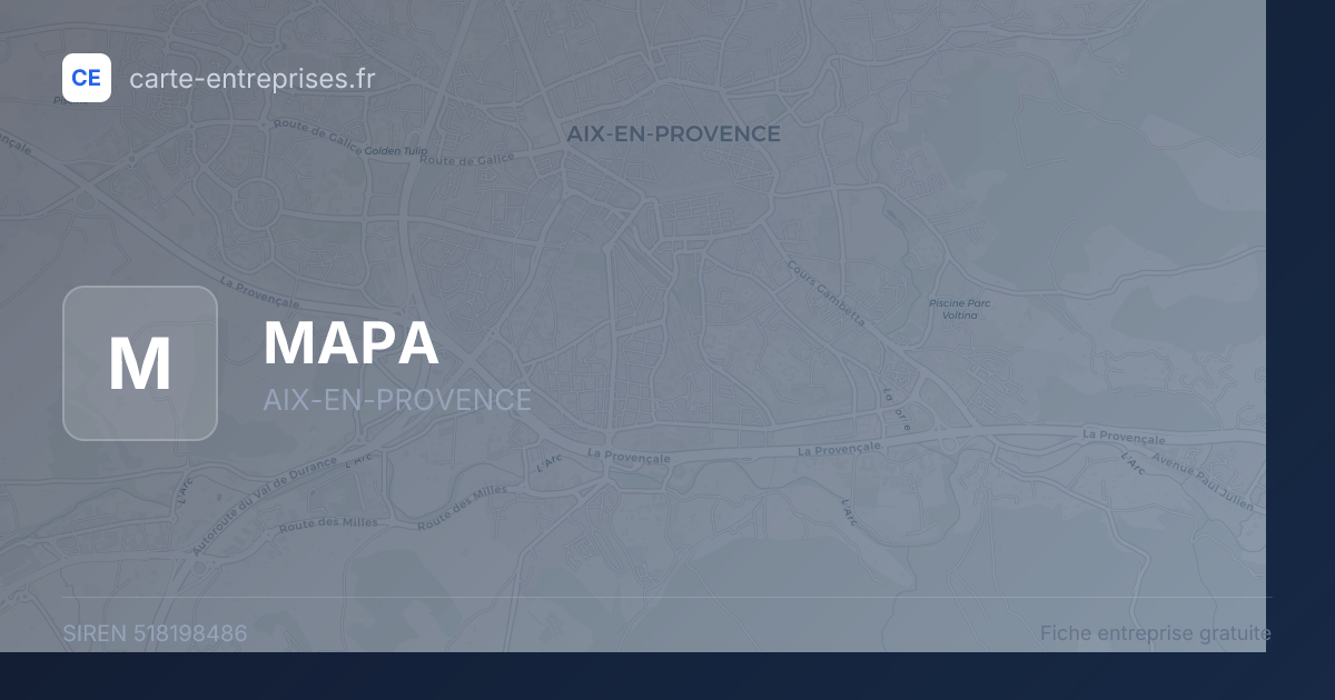 MAPA — 518198486 — fiche entreprise