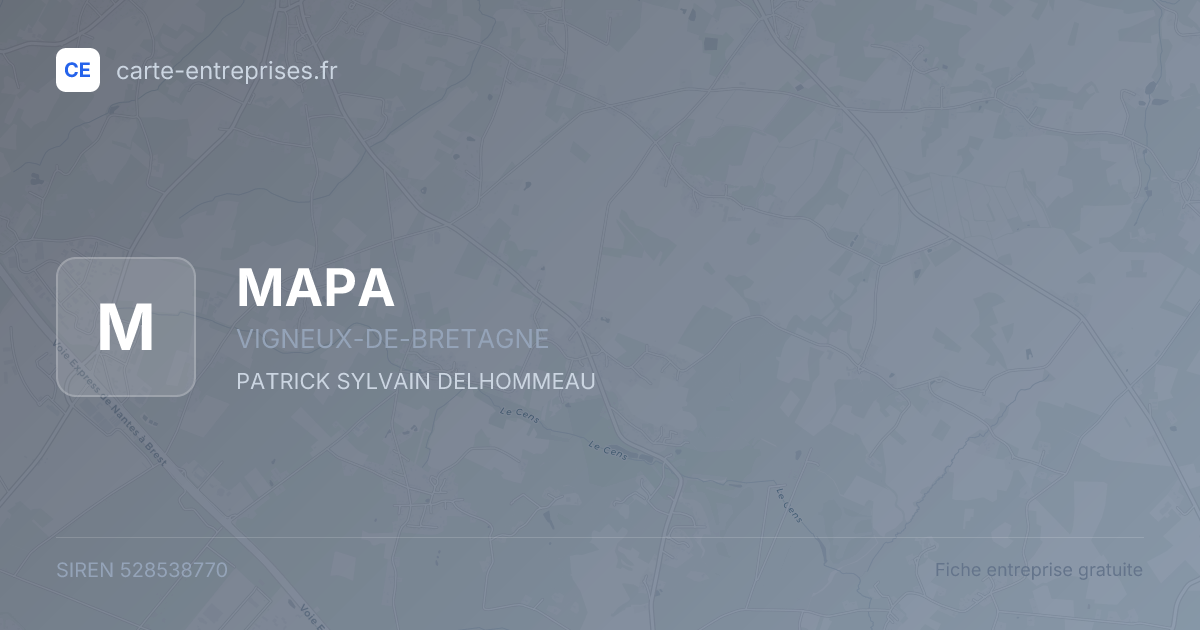 MAPA — 528538770 — fiche entreprise