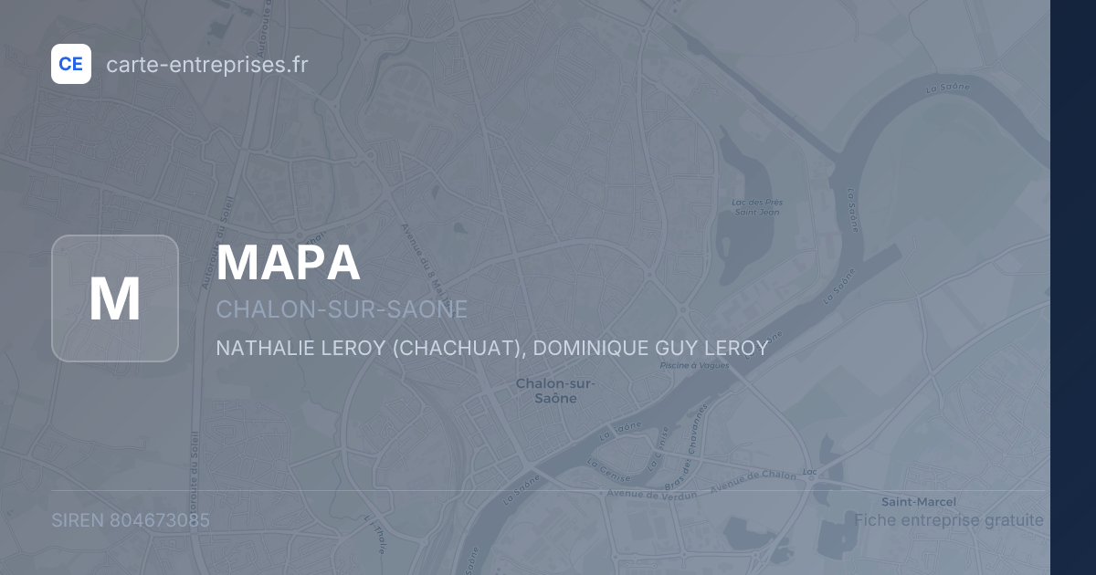 MAPA — 804673085 — fiche entreprise