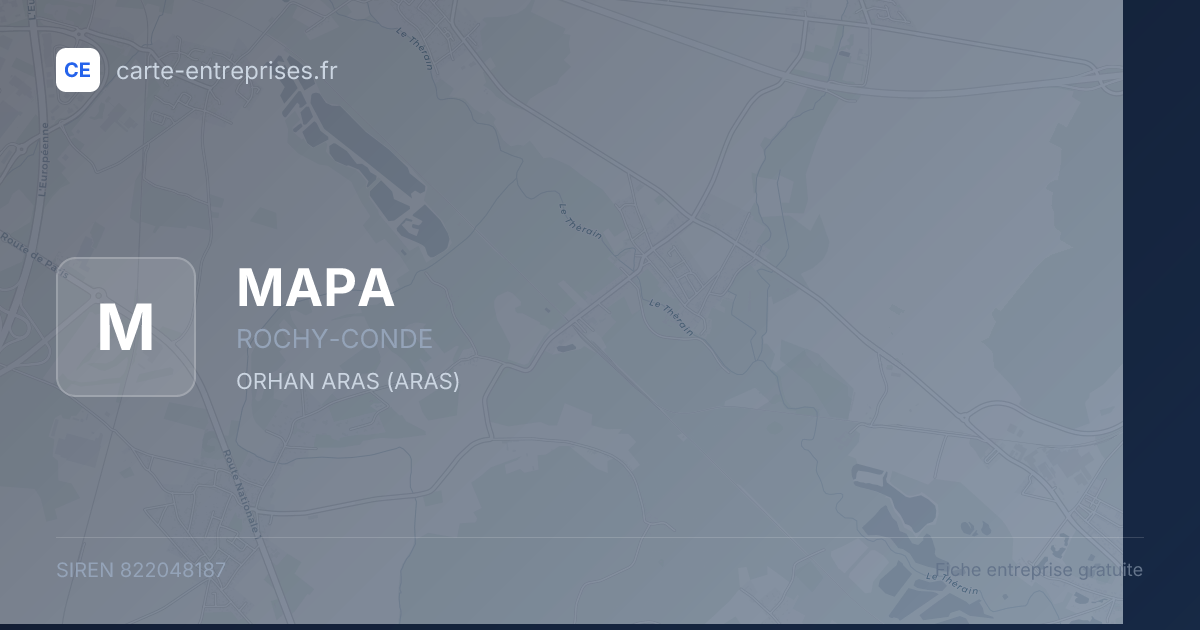 MAPA — 822048187 — fiche entreprise