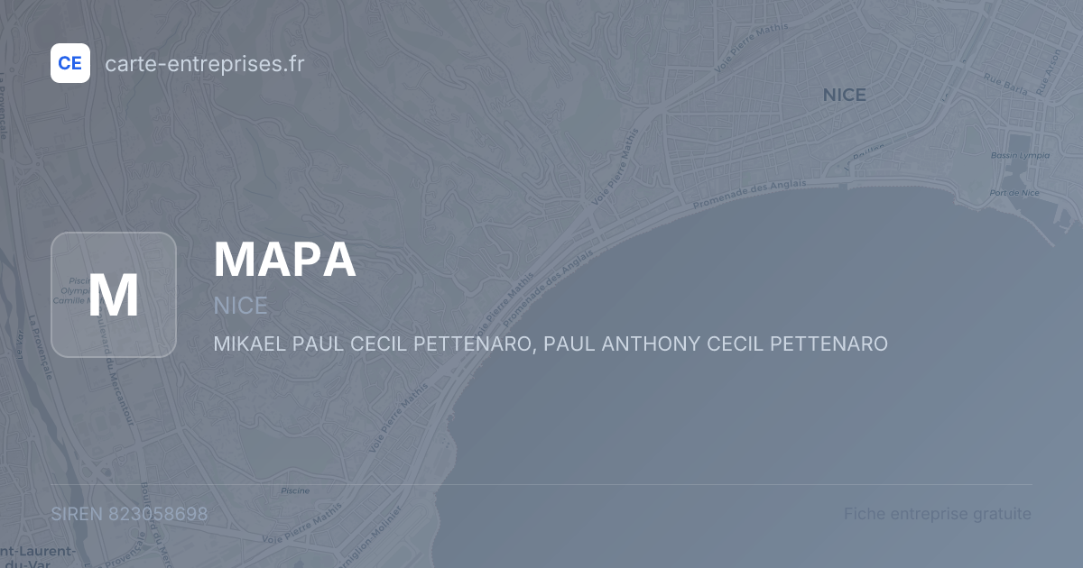 MAPA — 823058698 — fiche entreprise