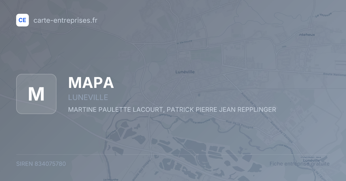 MAPA — 834075780 — fiche entreprise