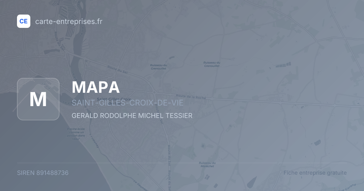 MAPA — 891488736 — fiche entreprise