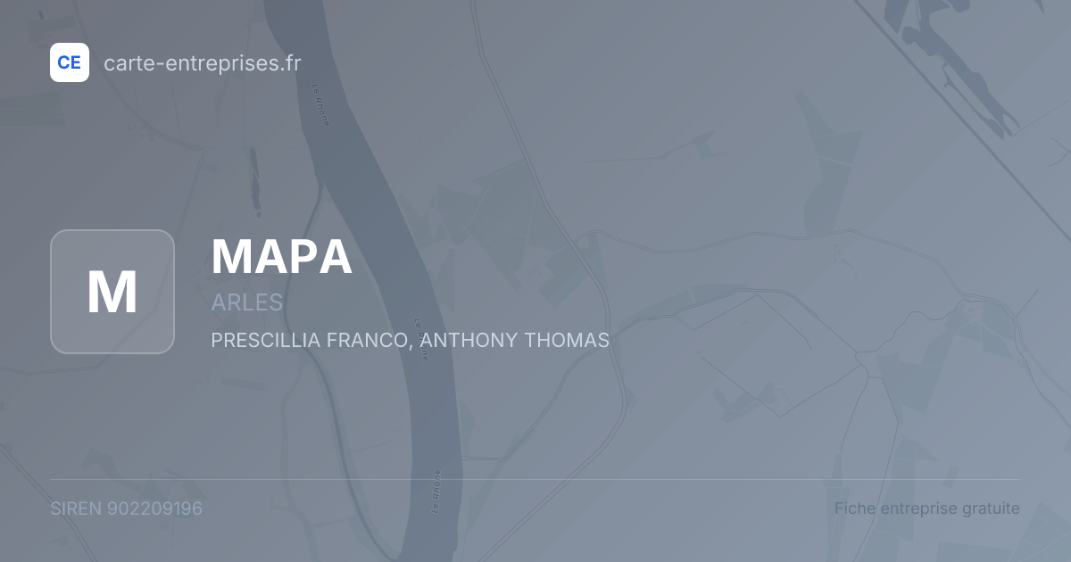 MAPA — 902209196 — fiche entreprise