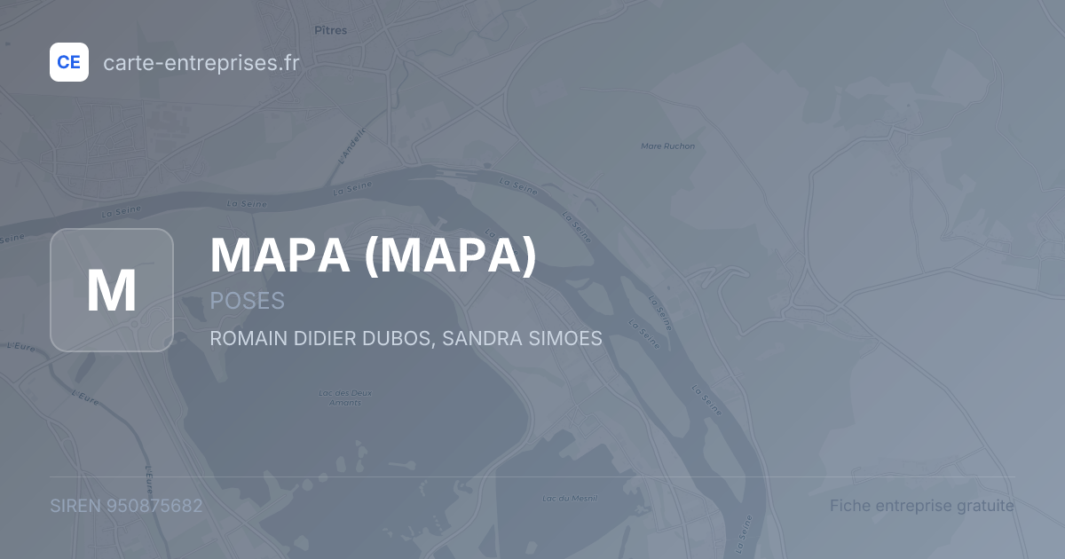 MAPA — 950875682 — fiche entreprise