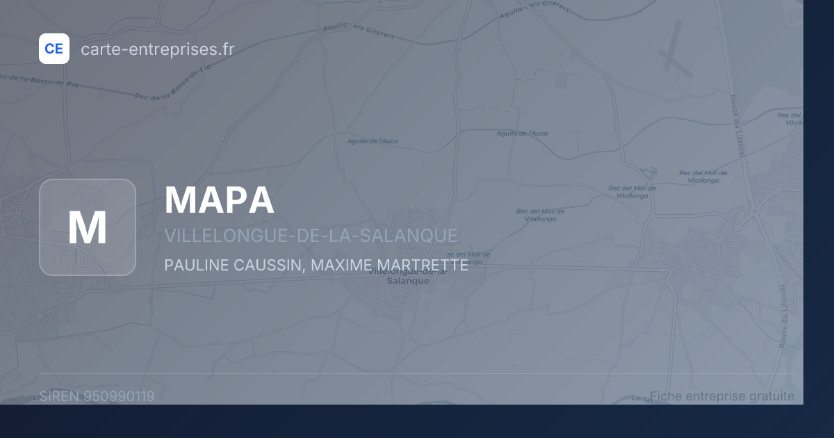 MAPA — 950990119 — fiche entreprise