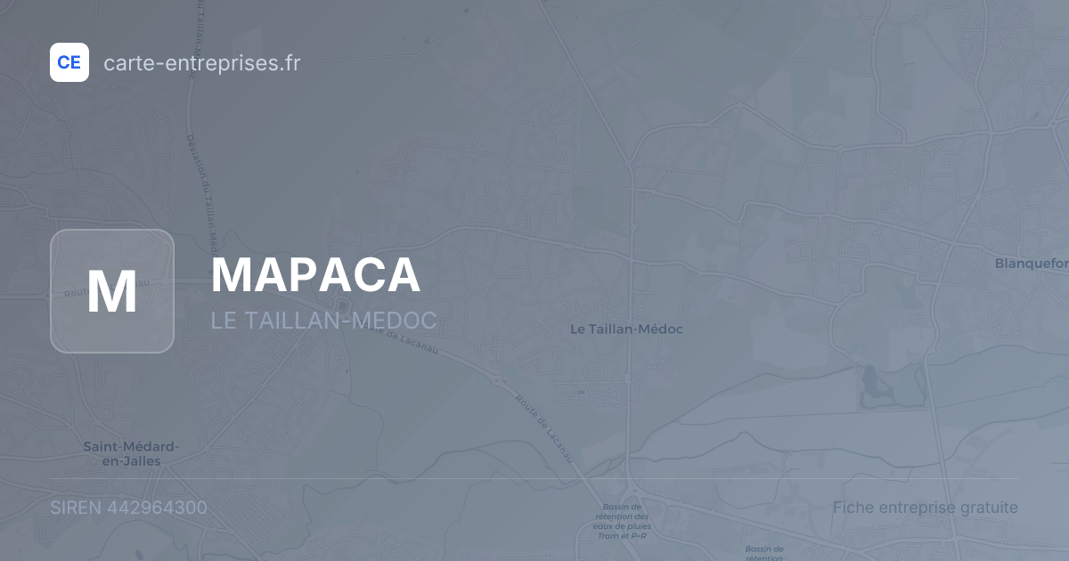 MAPACA — 442964300 — fiche entreprise