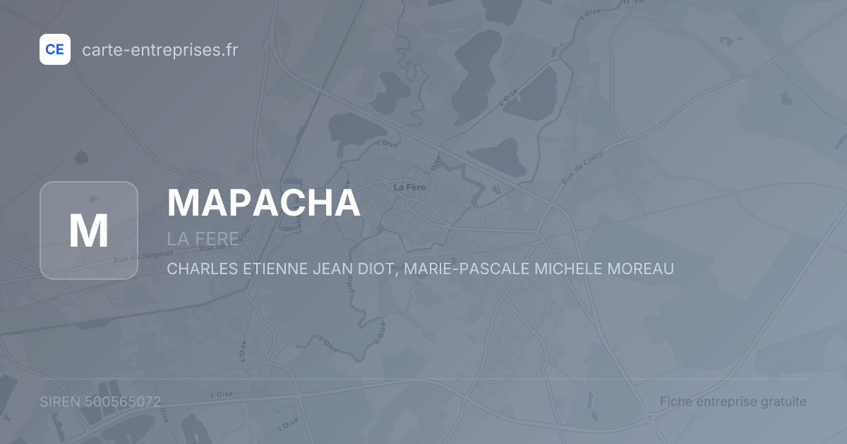 MAPACHA — 500565072 — fiche entreprise