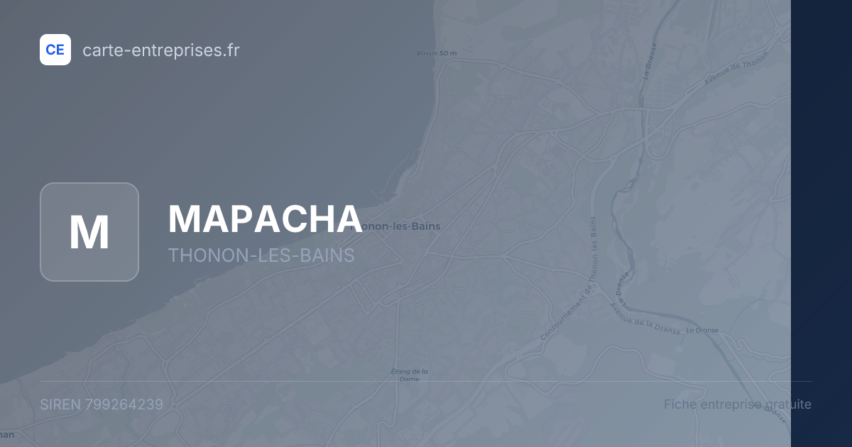 MAPACHA — 799264239 — fiche entreprise