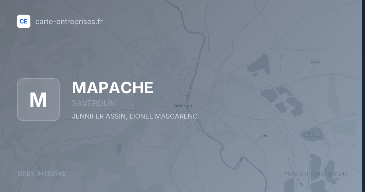 MAPACHE — 941335481 — fiche entreprise