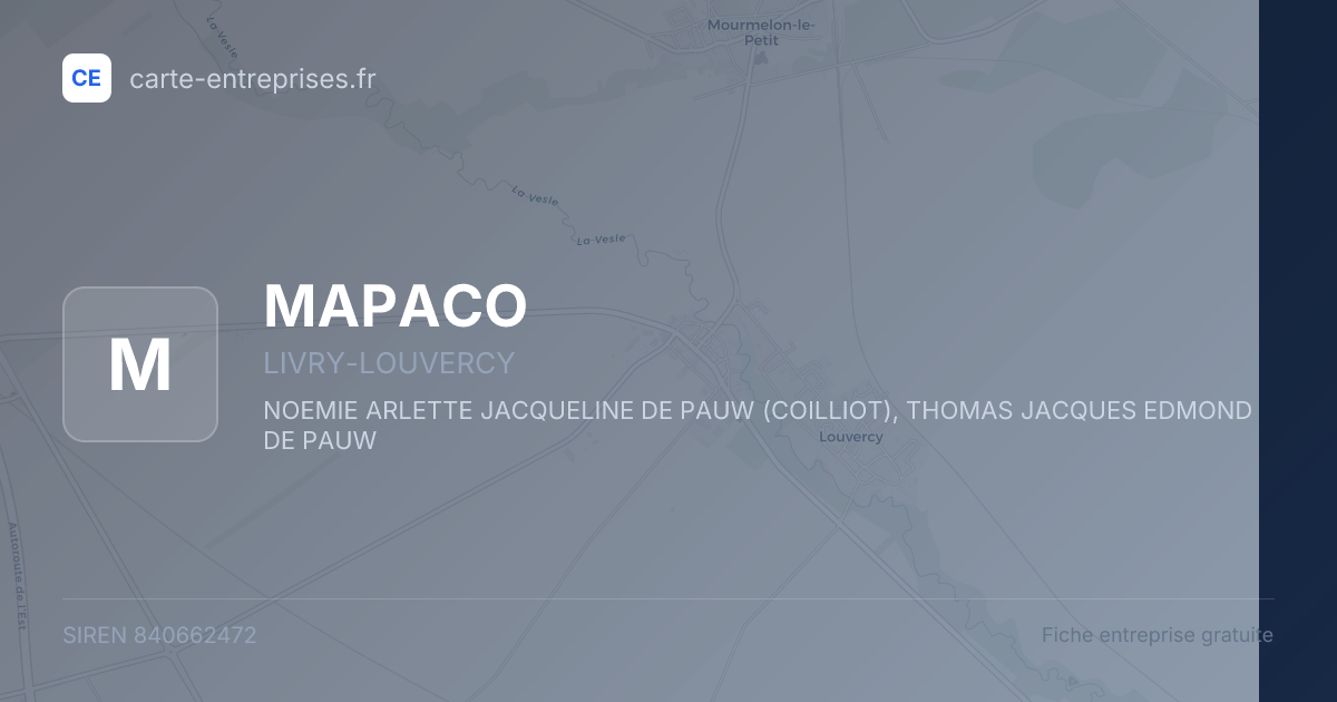 MAPACO — 840662472 — fiche entreprise