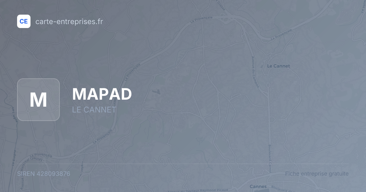 MAPAD — 428093876 — fiche entreprise