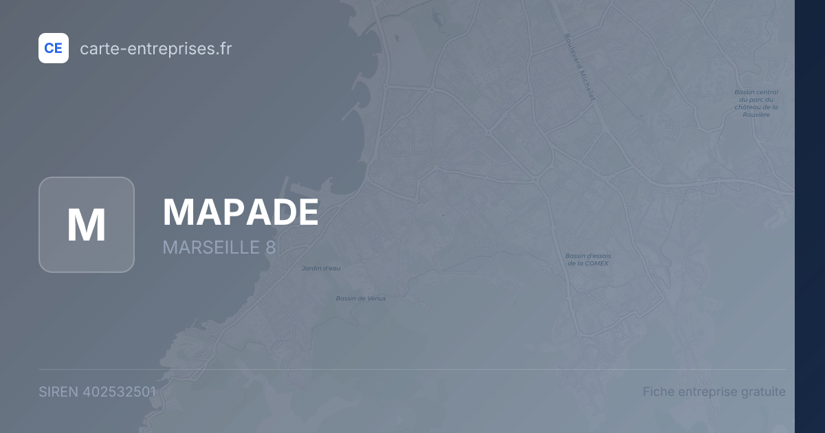 MAPADE — 402532501 — fiche entreprise