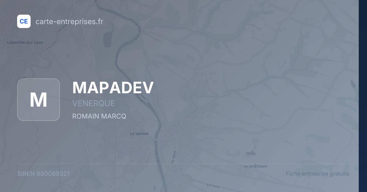 MAPADEV — 880089321 — fiche entreprise