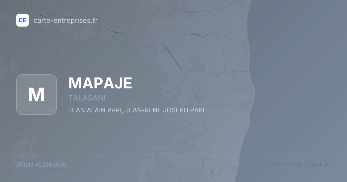 MAPAJE — 452563596 — fiche entreprise