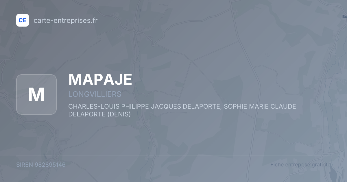 MAPAJE — 982895146 — fiche entreprise