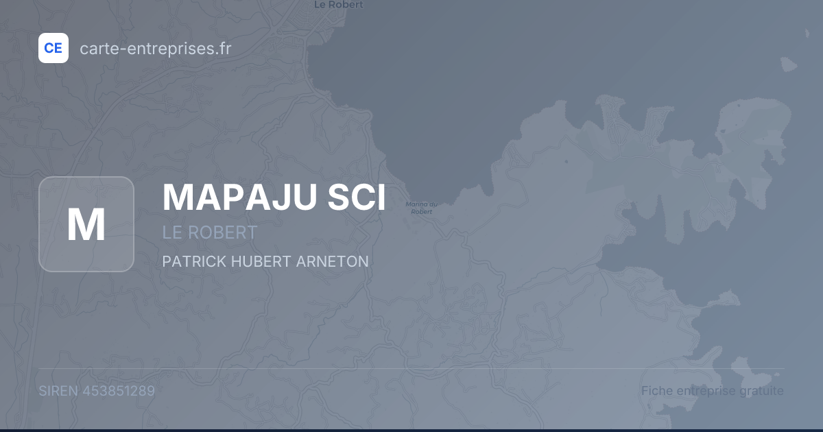 MAPAJU SCI — 453851289 — fiche entreprise