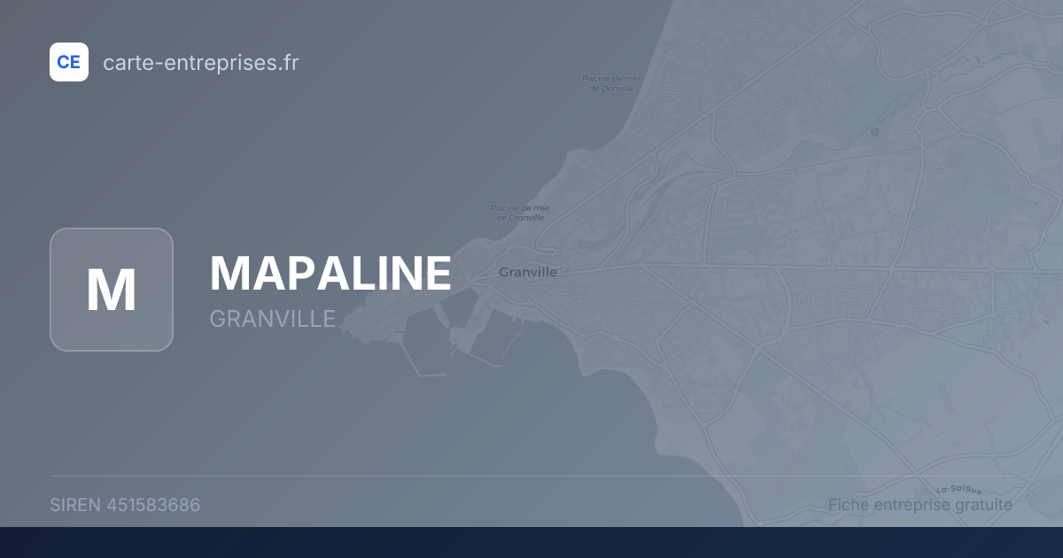 MAPALINE — 451583686 — fiche entreprise