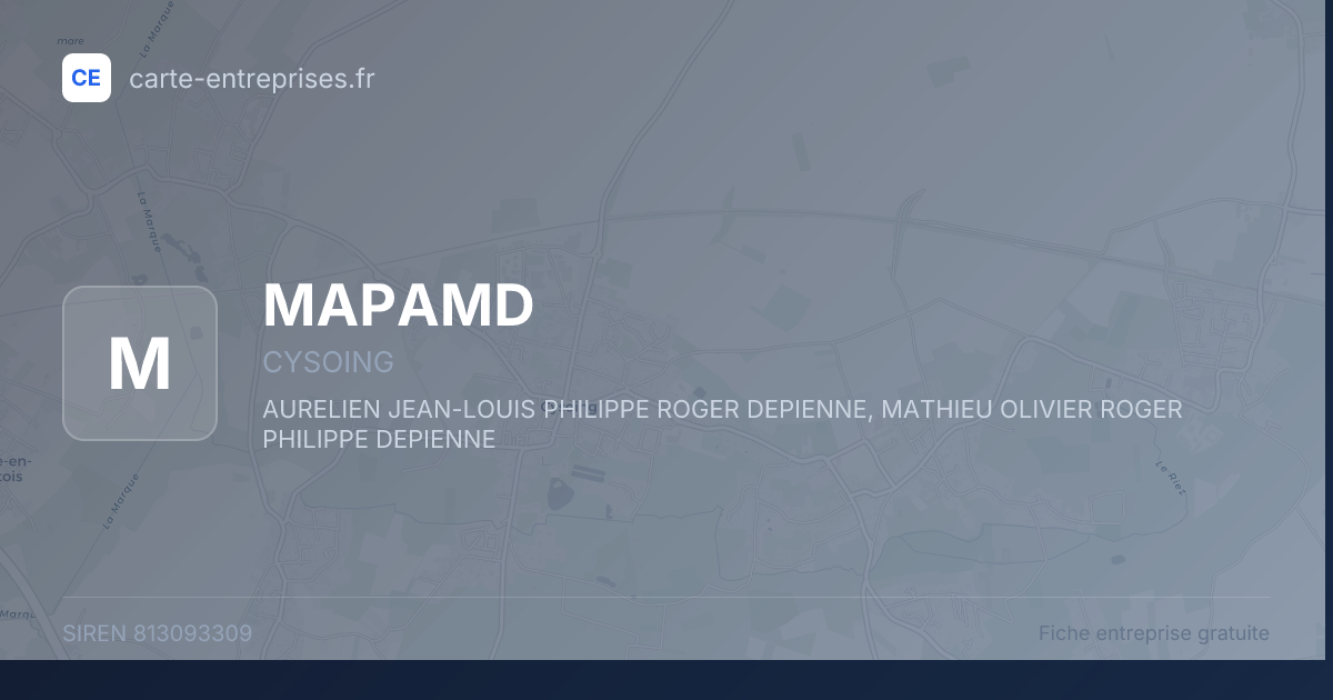 MAPAMD — 813093309 — fiche entreprise