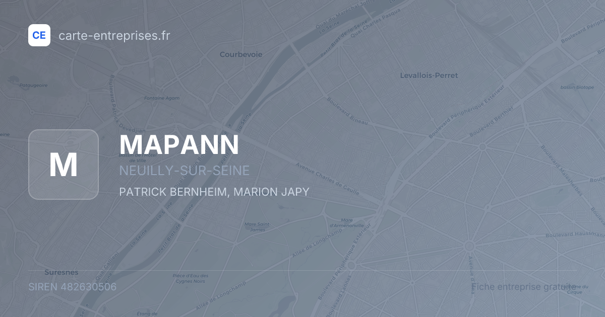 MAPANN — 482630506 — fiche entreprise