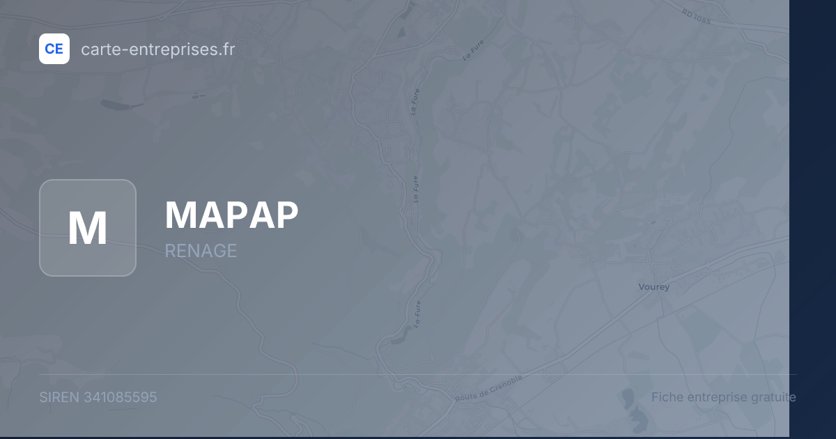 MAPAP — 341085595 — fiche entreprise