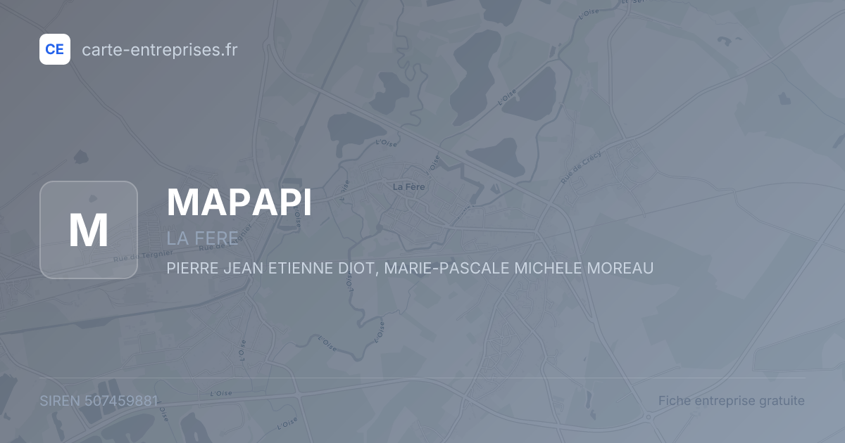 MAPAPI — 507459881 — fiche entreprise
