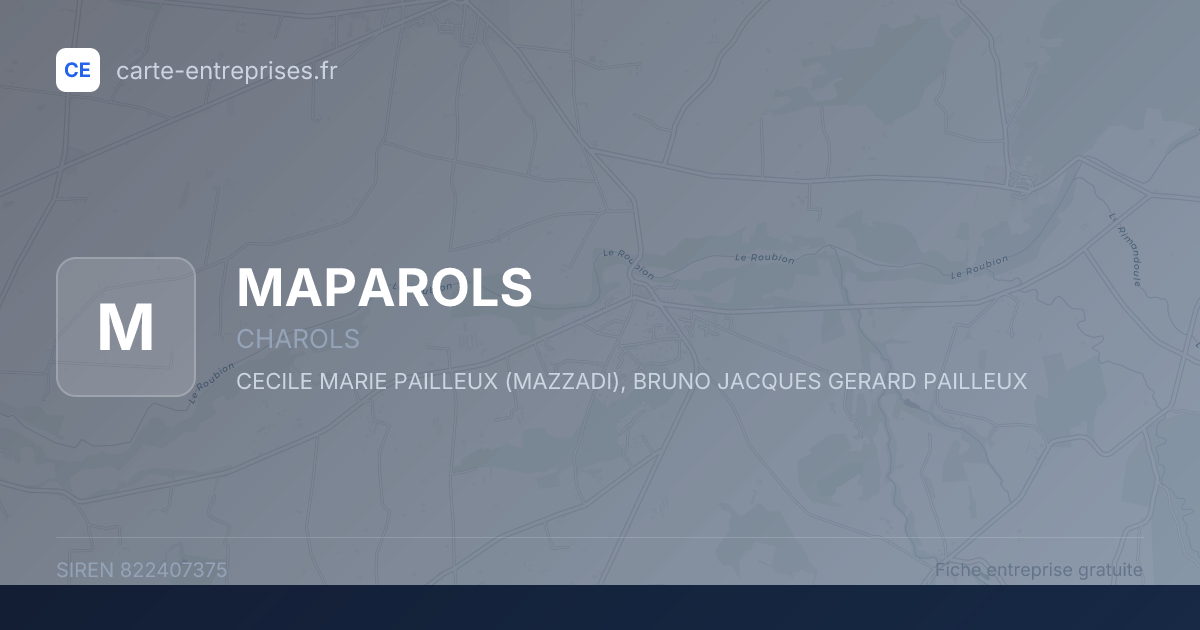 MAPAROLS — 822407375 — fiche entreprise