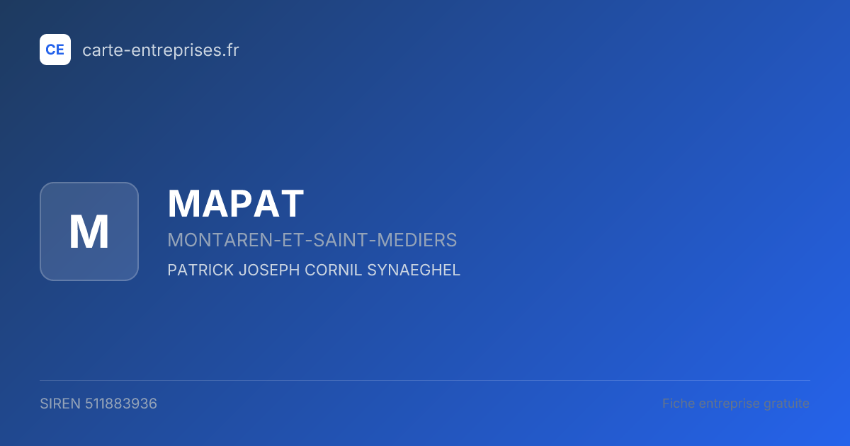 MAPAT — 511883936 — fiche entreprise