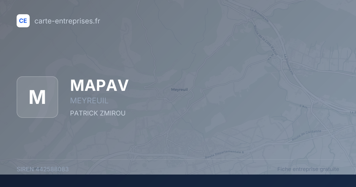 MAPAV — 442588083 — fiche entreprise