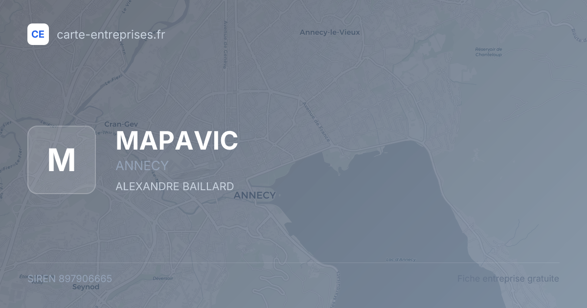 MAPAVIC — 897906665 — fiche entreprise