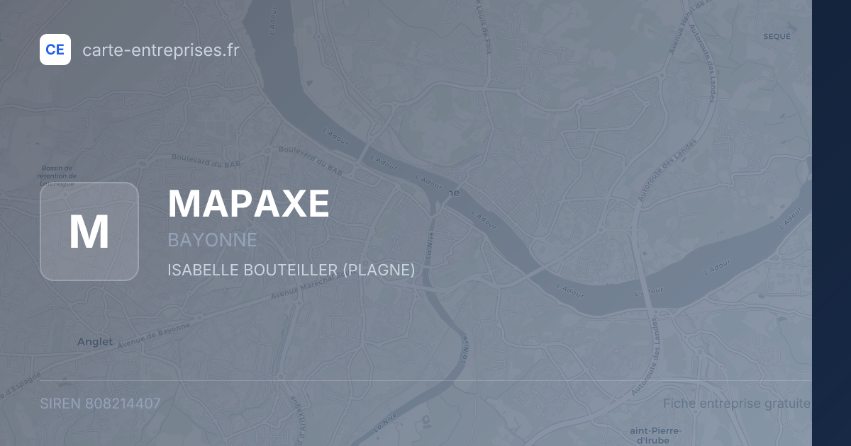 MAPAXE — 808214407 — fiche entreprise