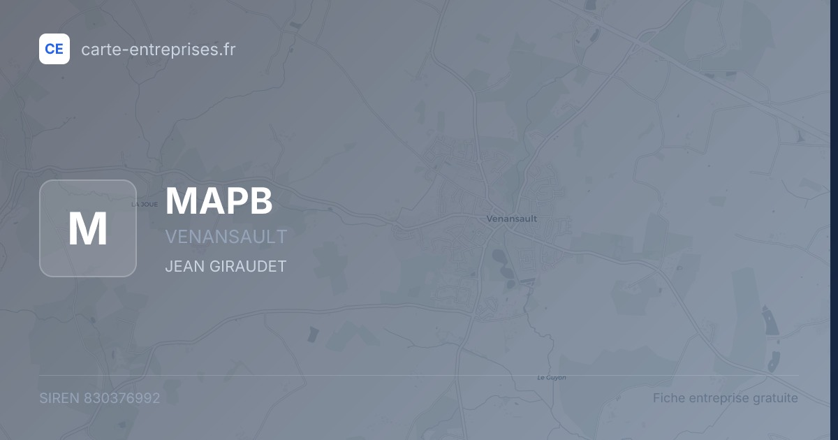 MAPB — 830376992 — fiche entreprise