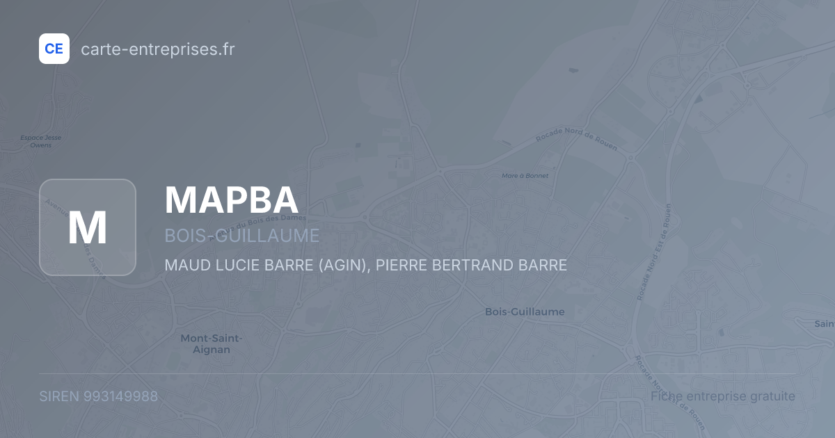 MAPBA — 993149988 — fiche entreprise