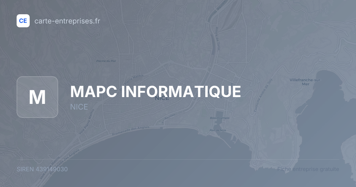 MAPC INFORMATIQUE — 439149030 — fiche entreprise