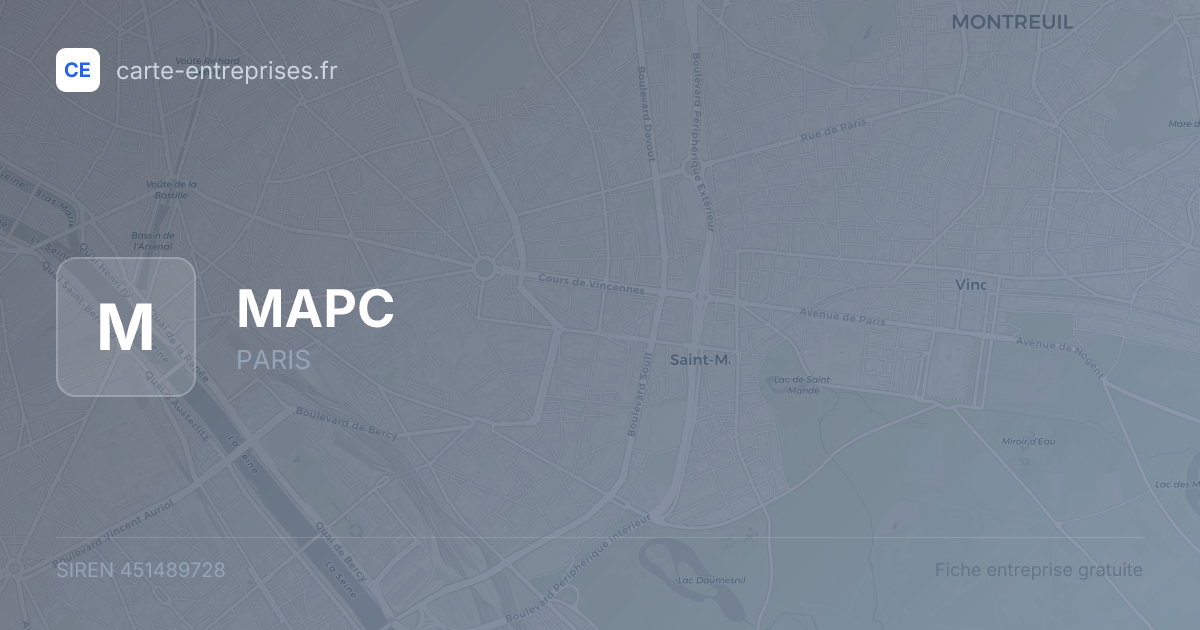 MAPC — 451489728 — fiche entreprise