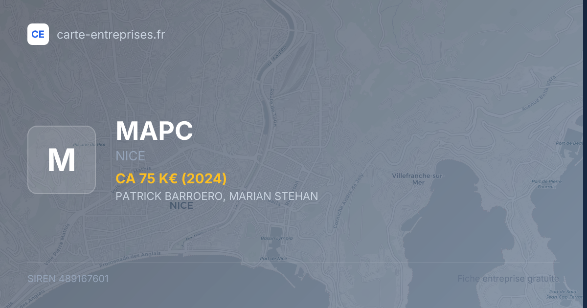 MAPC — 489167601 — fiche entreprise