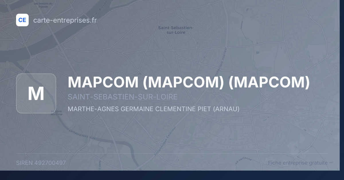 MAPCOM (MAPCOM) (MAPCOM) — 492700497 — fiche entreprise