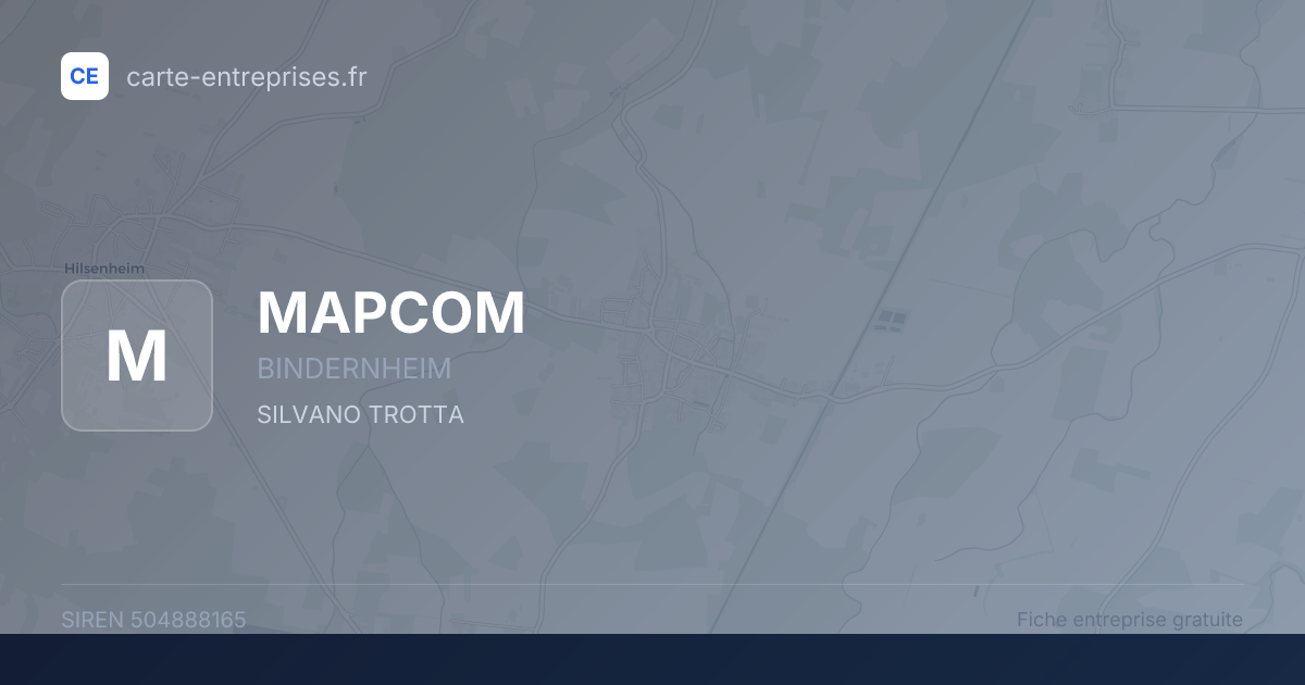 MAPCOM — 504888165 — fiche entreprise