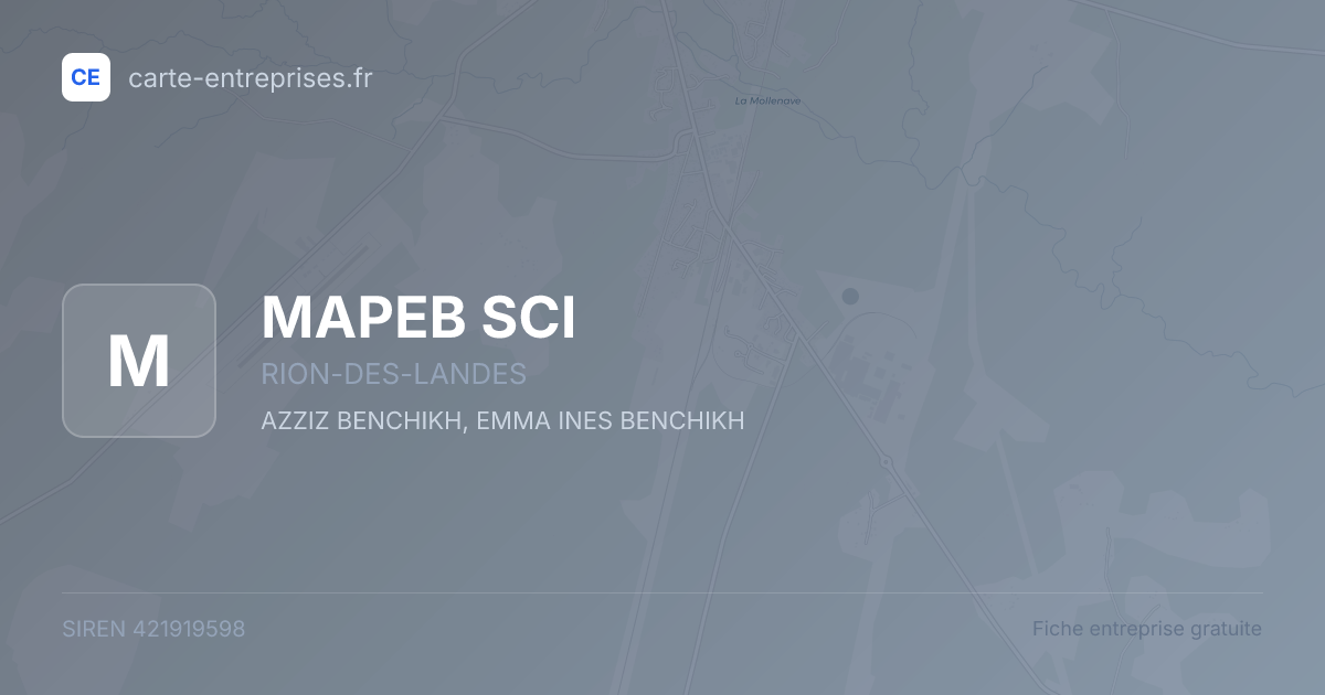 MAPEB SCI — 421919598 — fiche entreprise