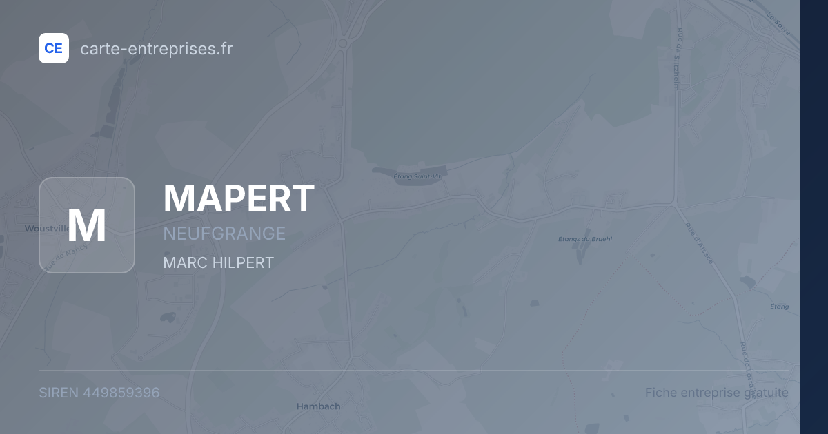 MAPERT — 449859396 — fiche entreprise