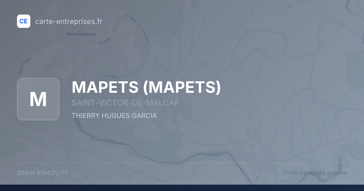 MAPETS — 914435771 — fiche entreprise