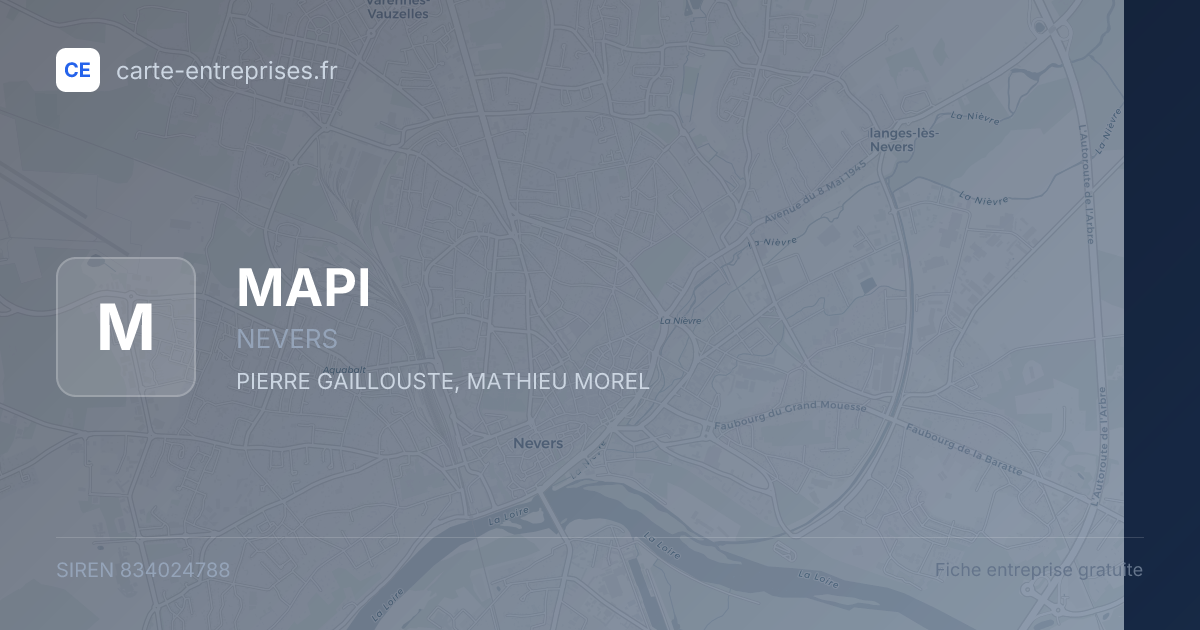 MAPI — 834024788 — fiche entreprise