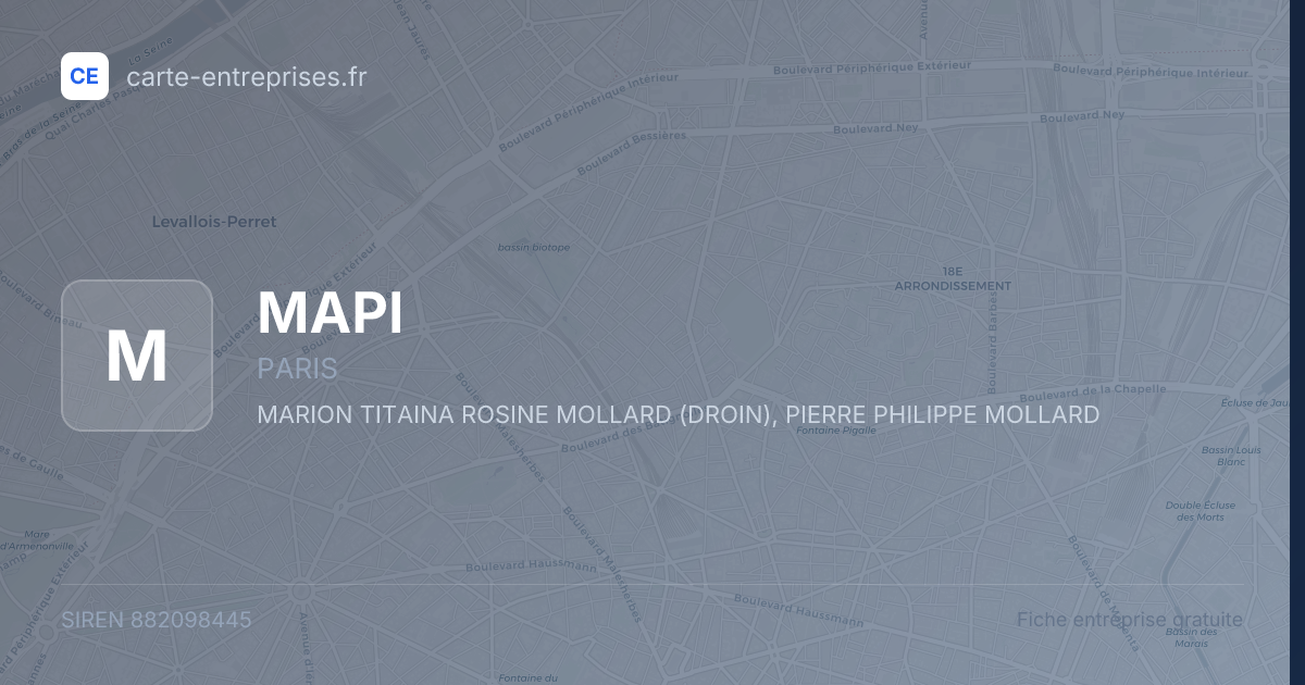 MAPI — 882098445 — fiche entreprise
